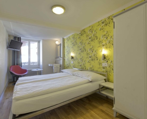 Bright double rooms at Alplodge hotel in Interlaken Switzerland